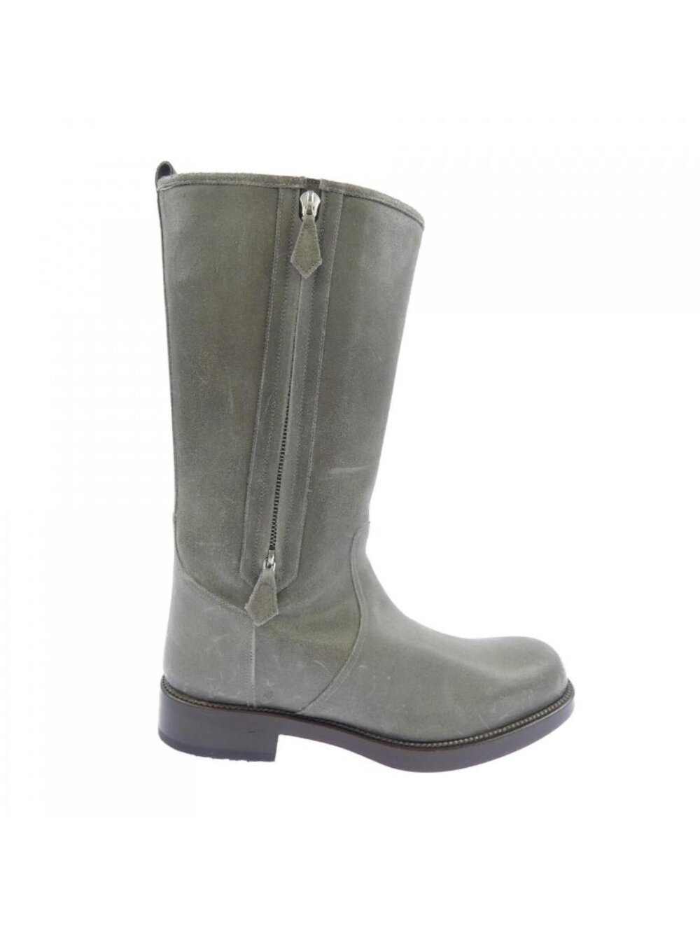 Hermes Long Boots Gray